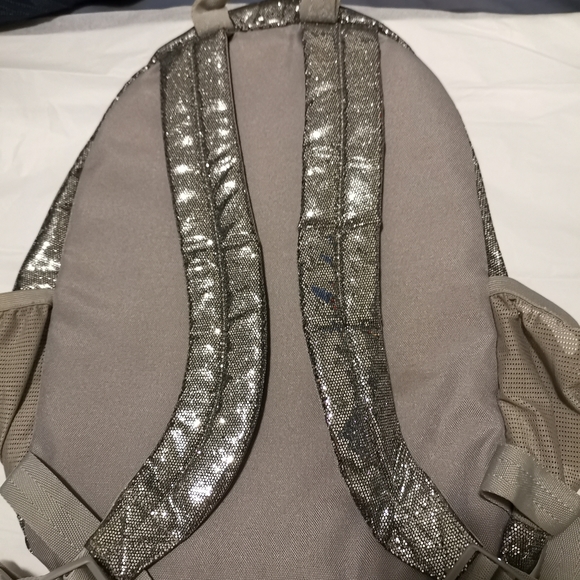 GapKids Backpack Silver Disco School Bag - Picture 5 of 9